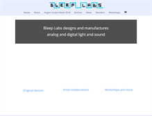Tablet Screenshot of bleeplabs.com